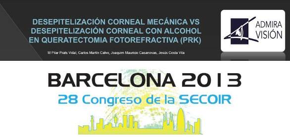 Desepitelización corneal mecánica vs desepitelización corneal con alcohol en queratectomía fotorefractiva (PRK)