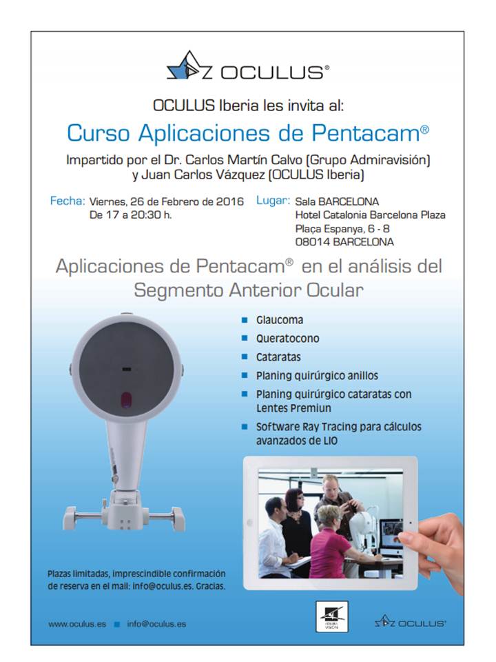 El Dr. Carlos Martín imparte un curso sobre aplicaciones de la Pentacam